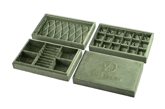 Vera Design - Stacker skartgripaskrín Green