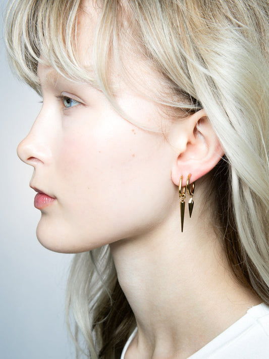 Golden Hoops Charm - Hlín Reykdal