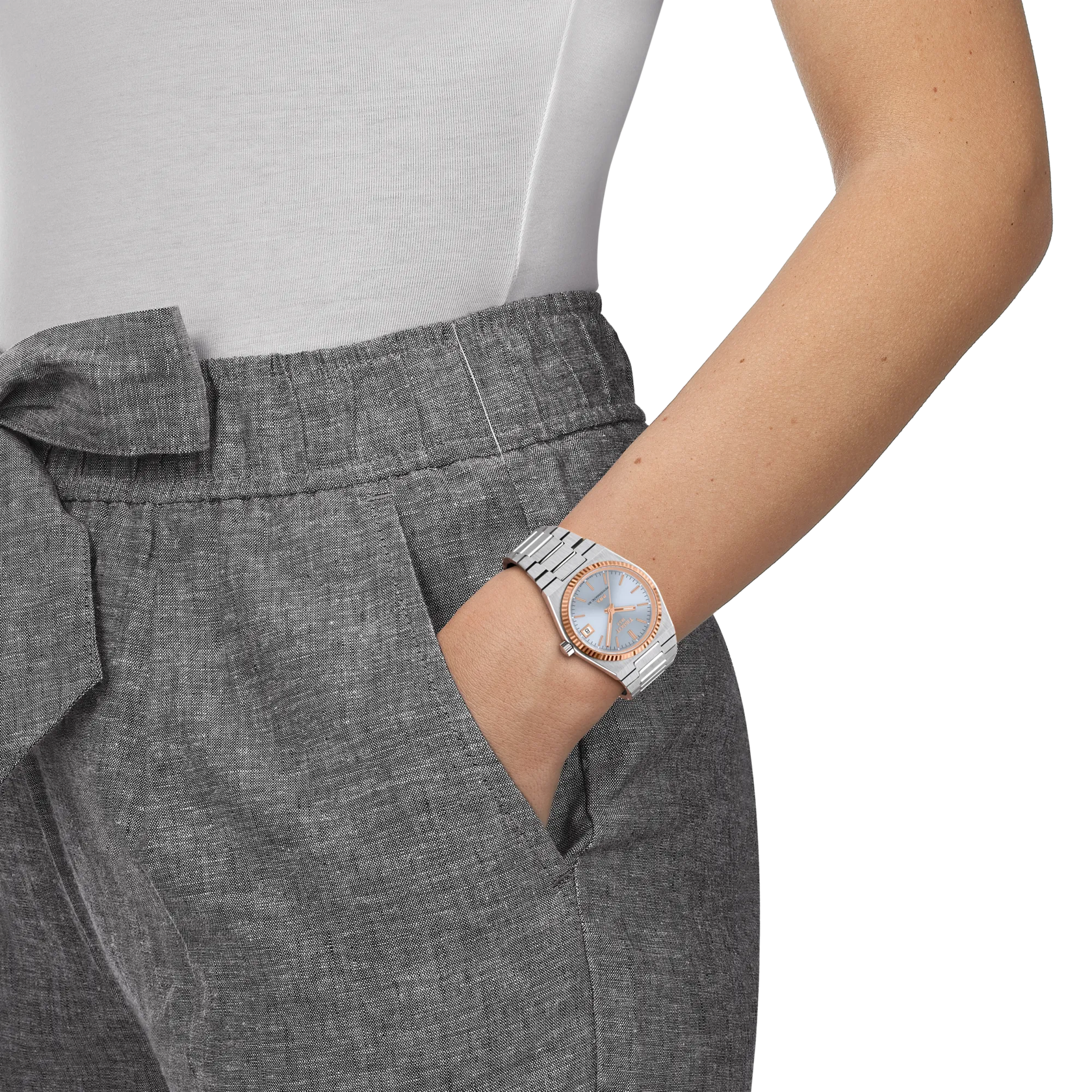 Tissot PRX 18kt Gull Bezel