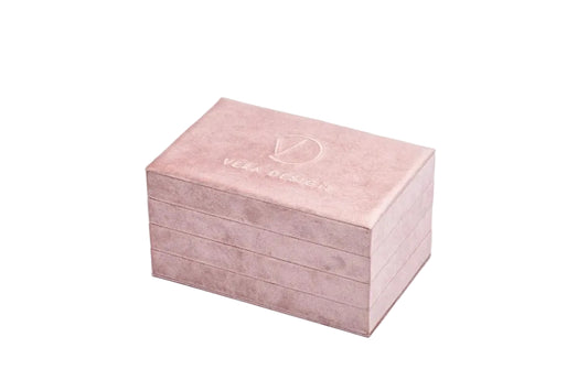 Vera Design - Stacker skartgripaskrín Pink Velvet