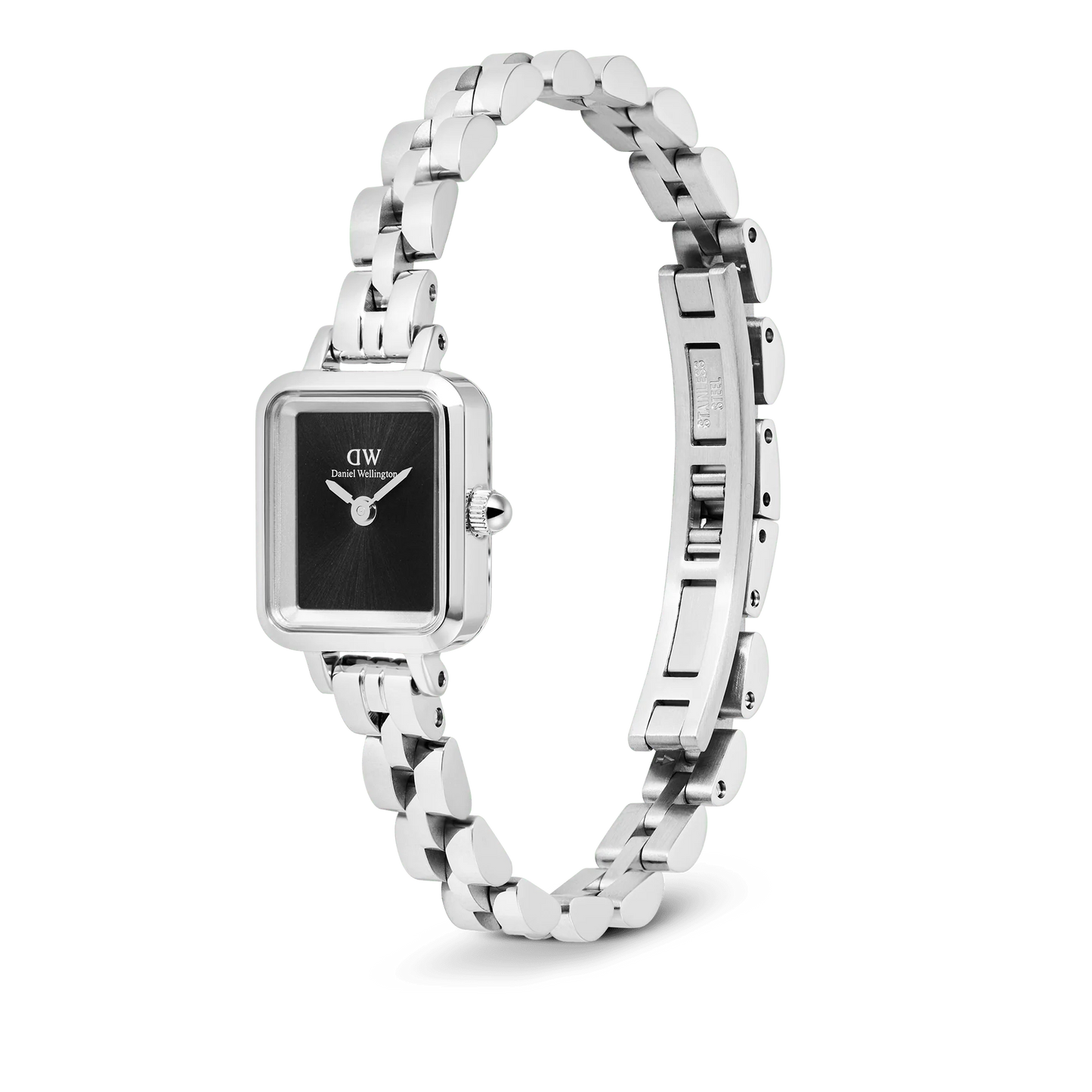 Daniel Wellington - Quadro Mini Arch 3-link Onyx Sunray Silver