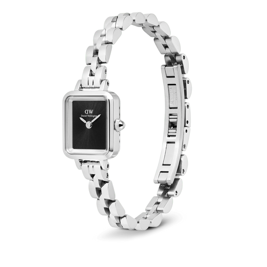 Daniel Wellington - Quadro Mini Arch 3-link Onyx Sunray Silver