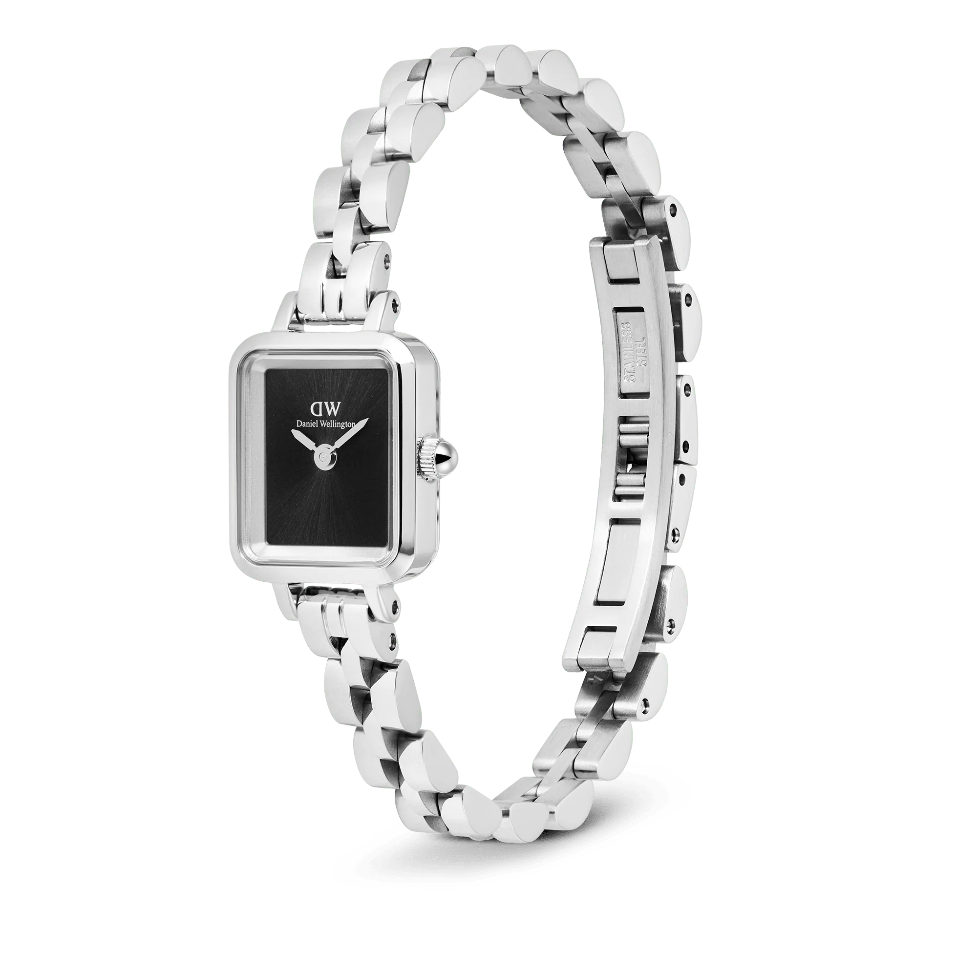 Daniel Wellington - Quadro Mini Arch 3-link Onyx Sunray Silver