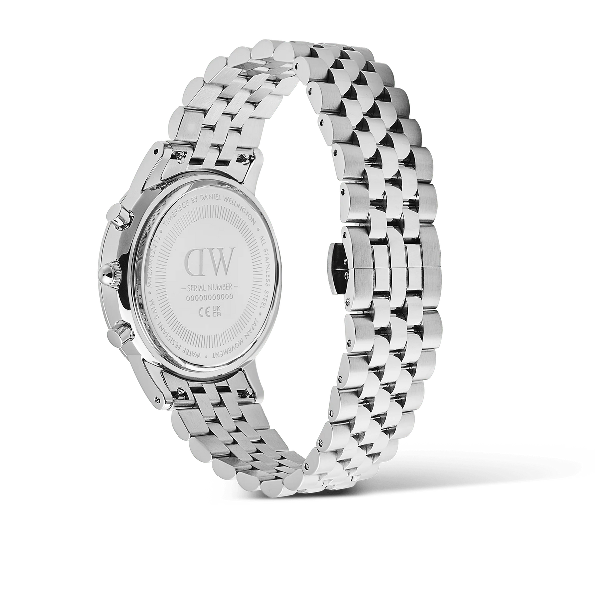Daniel Wellington - Iconic Chronograph Arch 5-Link Onyx Panda Silver