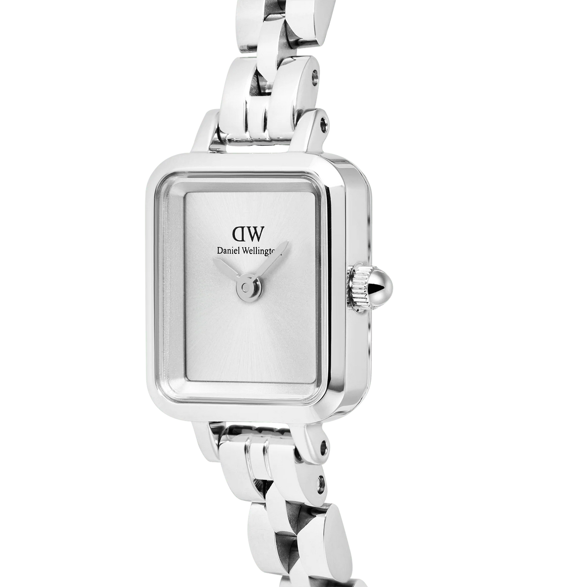 Daniel Wellington - Quadro Mini Arch 3-link White Sunray Silver