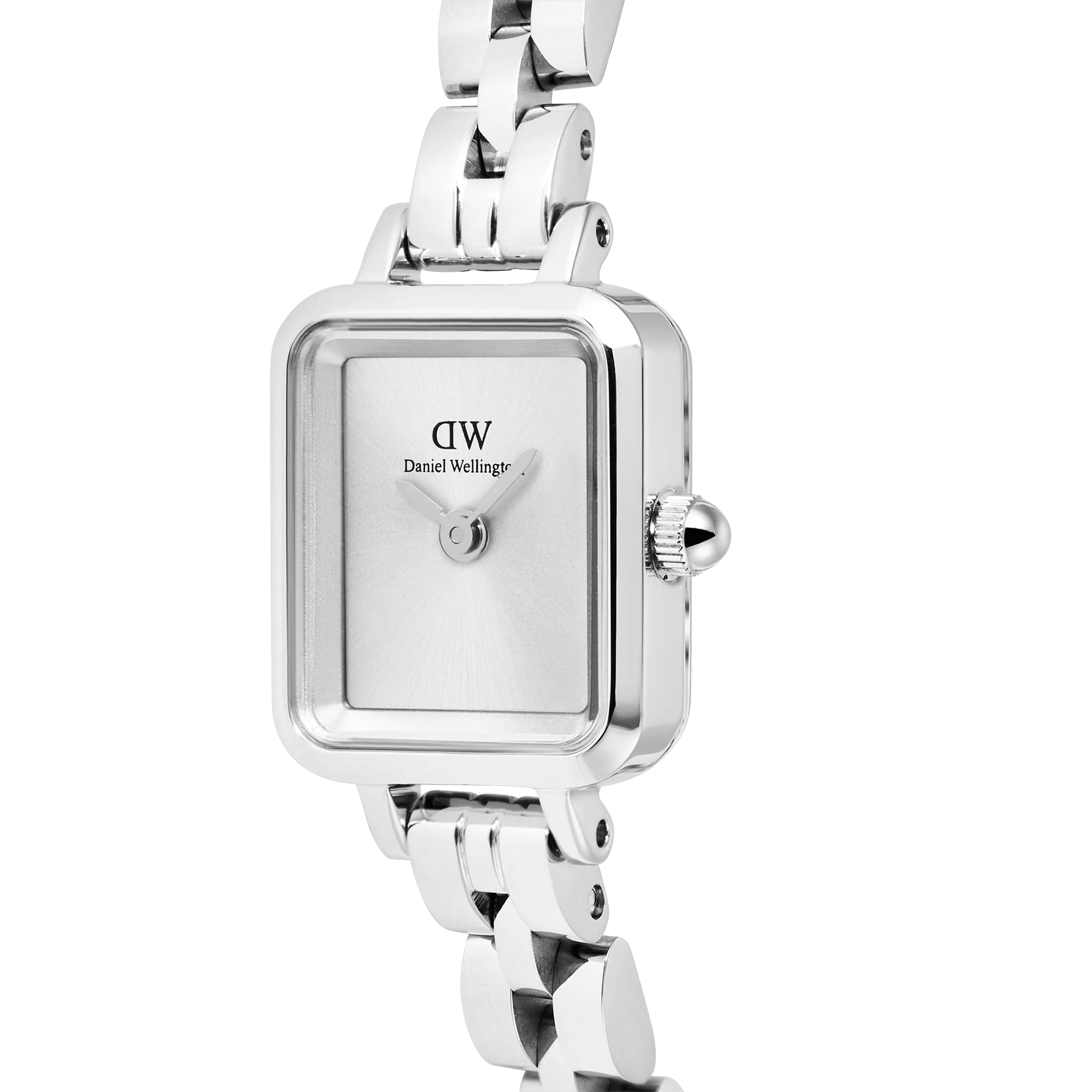 Daniel Wellington - Quadro Mini Arch 3-link White Sunray Silver