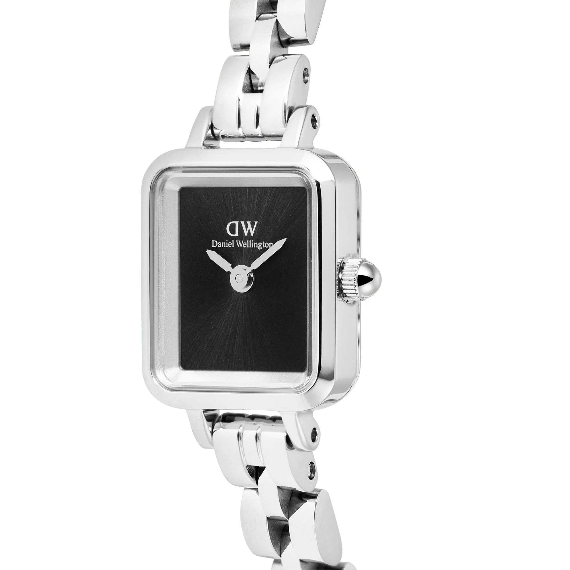 Daniel Wellington - Quadro Mini Arch 3-link Onyx Sunray Silver