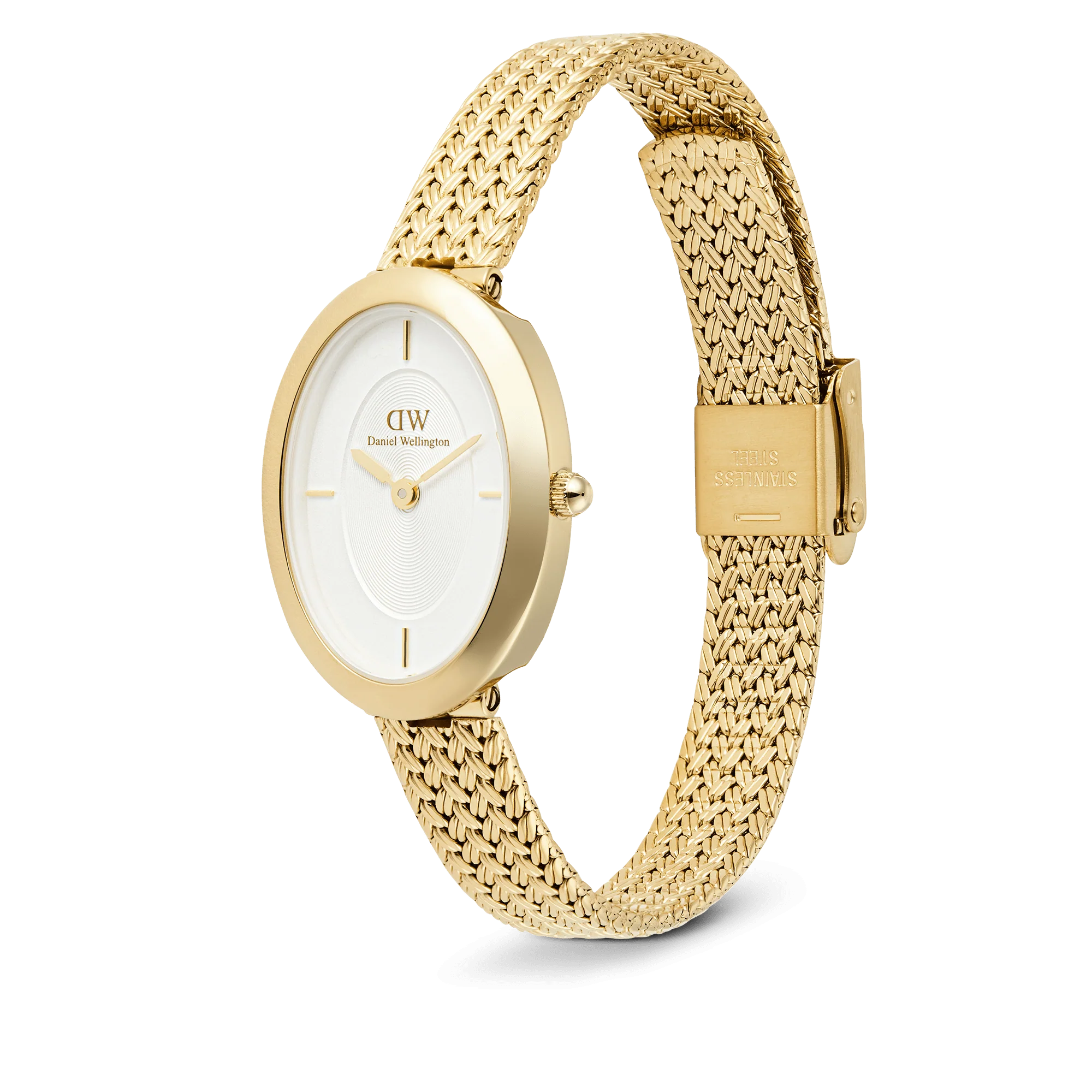 Daniel Wellington - Juliette Braided Mesh White Sunray Gold