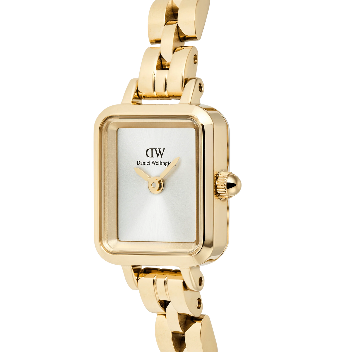 Daniel Wellington - Quadro Mini Arch 3-Link White Sunray Gold