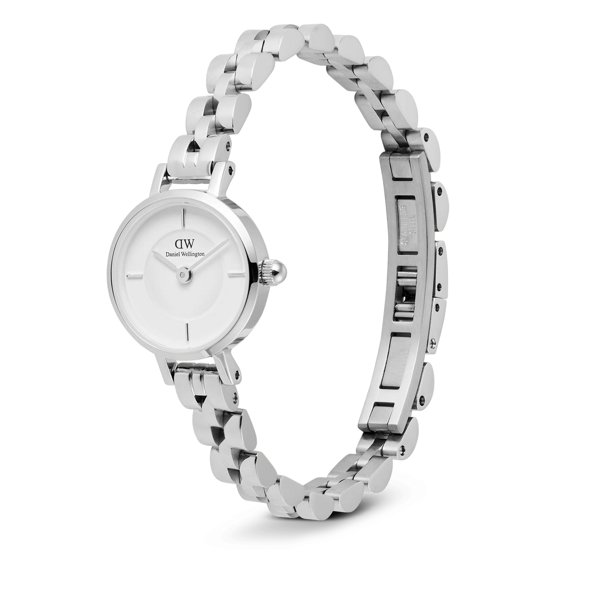 Daniel Wellington - Petite Mini Arch 3-link White Silver