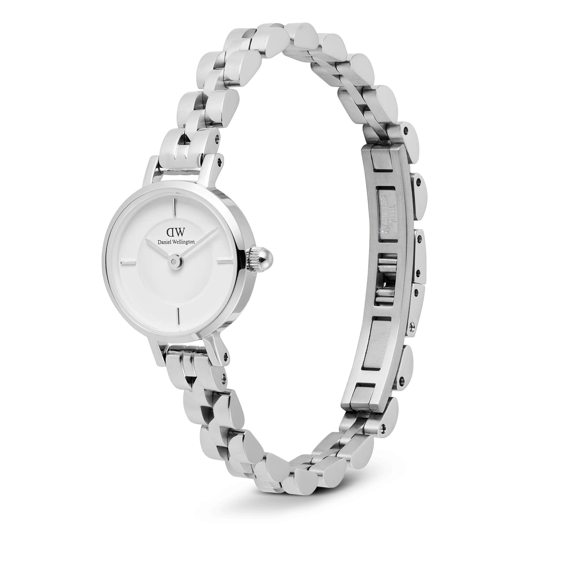 Daniel Wellington - Petite Mini Arch 3-link White Silver