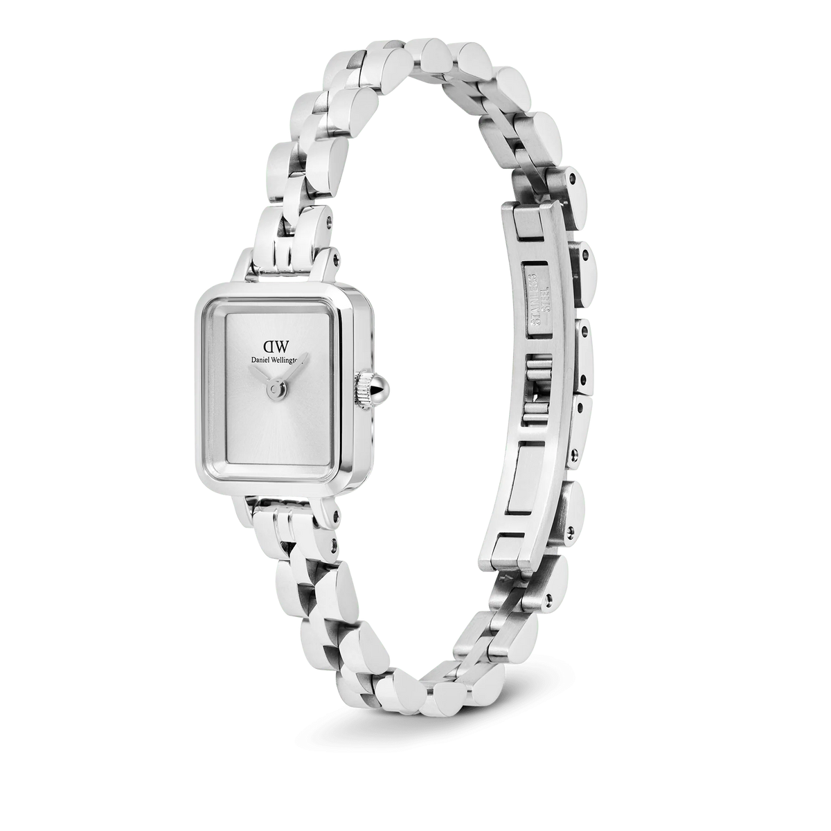 Daniel Wellington - Quadro Mini Arch 3-link White Sunray Silver