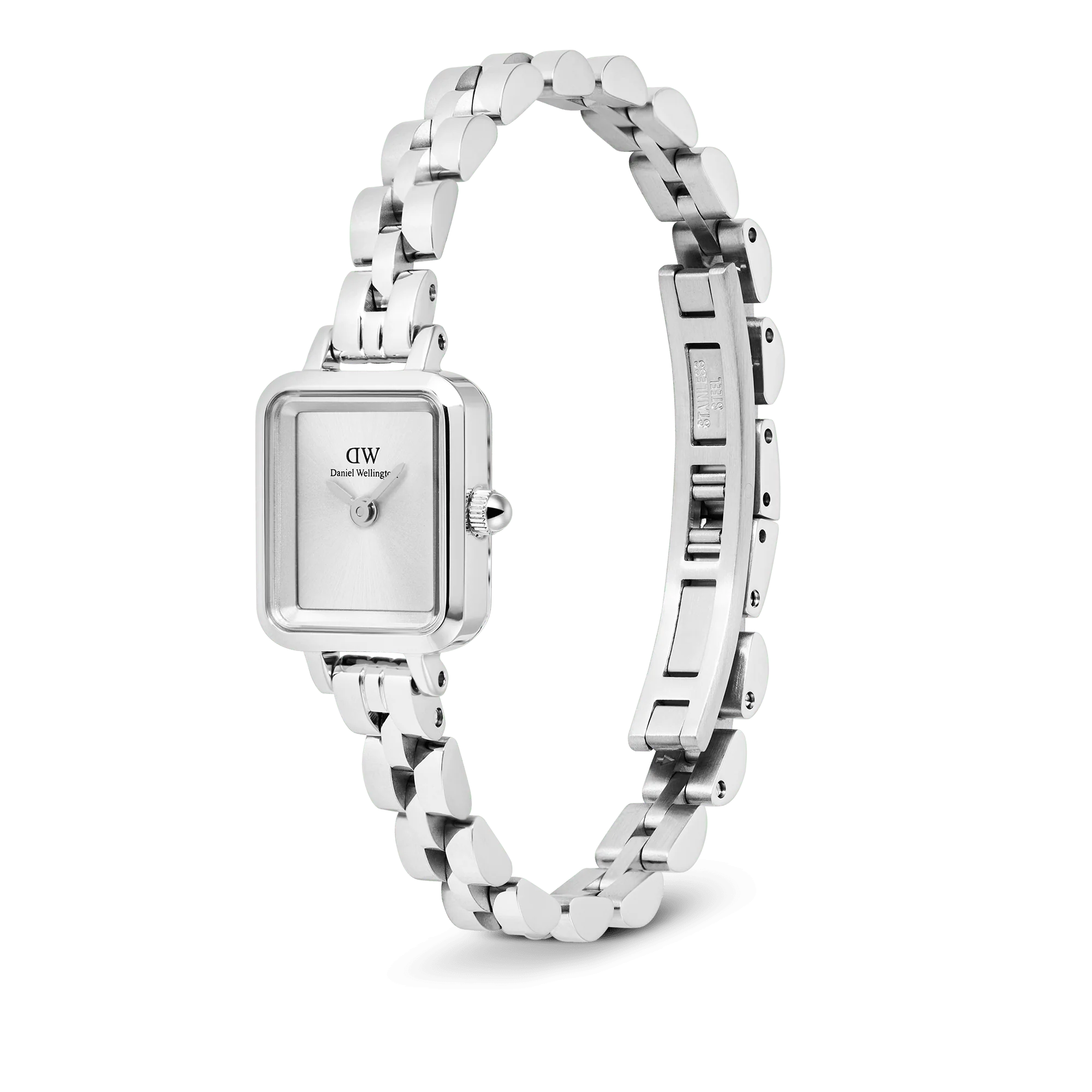 Daniel Wellington - Quadro Mini Arch 3-link White Sunray Silver