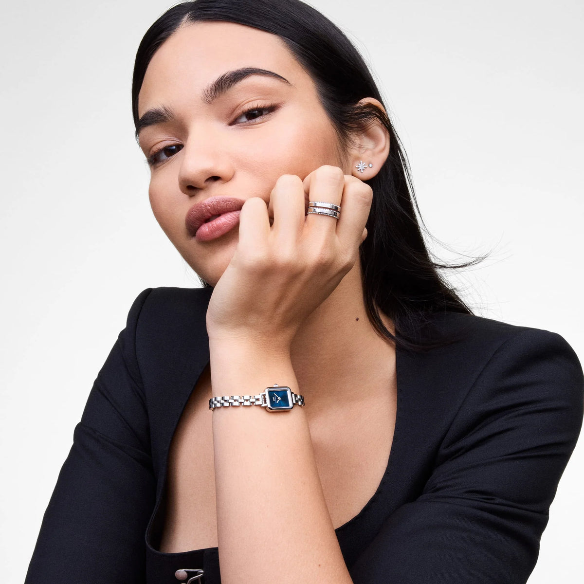 Daniel Wellington - Quadro Mini Arch 3-link Arctic Sunray Silver