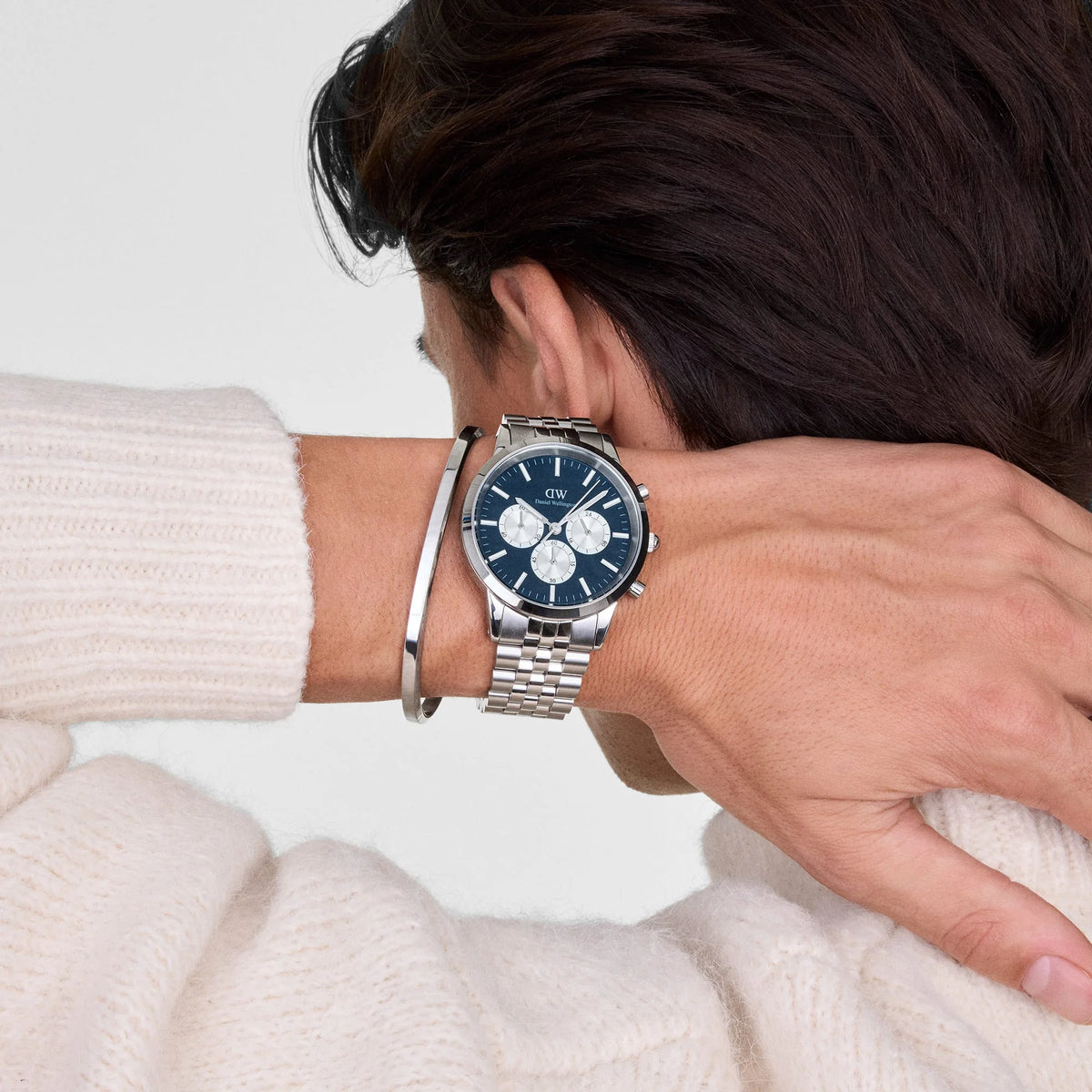 Daniel Wellington - Iconic Chronograph Arch 5-Link Arctic Panda
