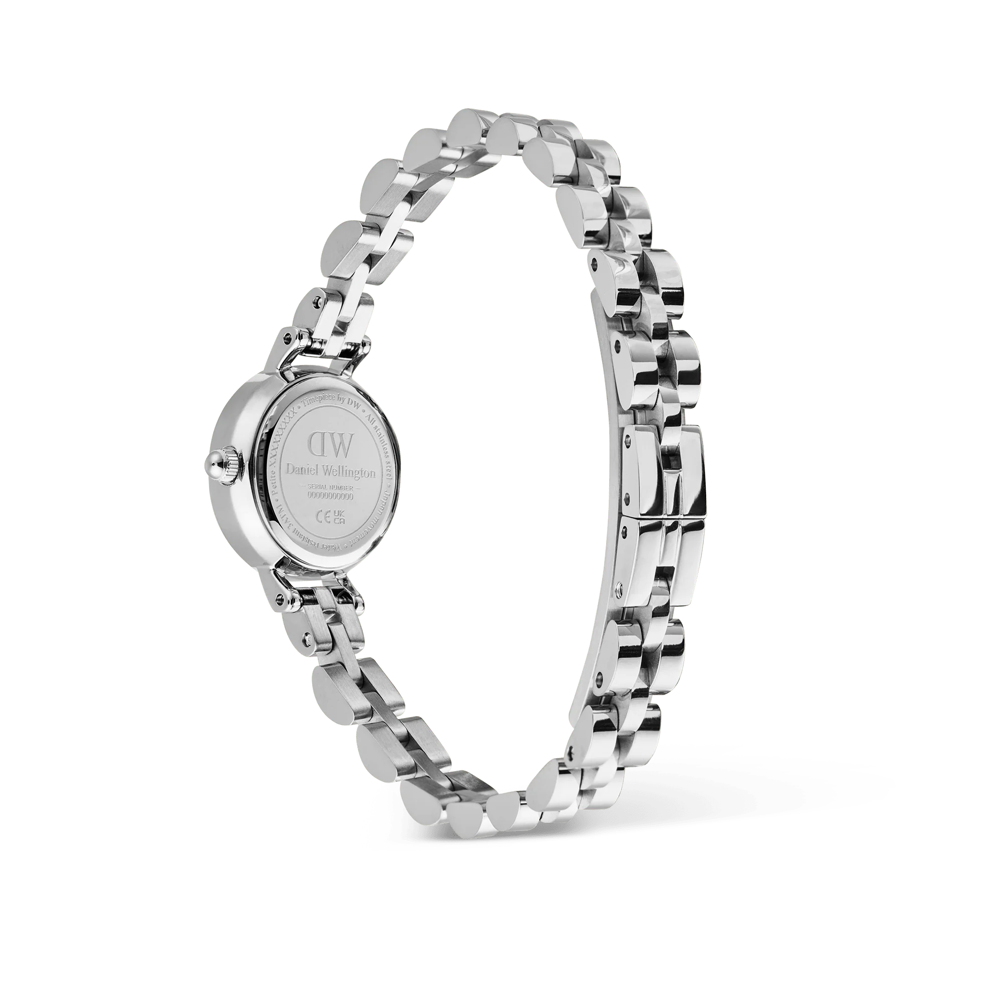 Daniel Wellington - Petite Mini Arch 3-link White Silver