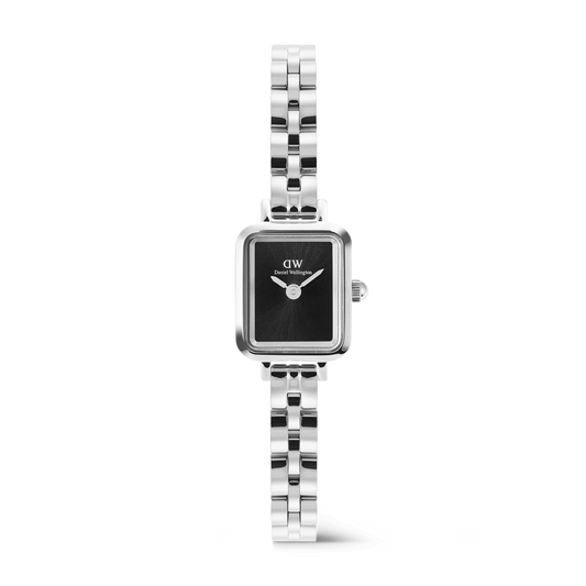 Daniel Wellington - Quadro Mini Arch 3-link Onyx Sunray Silver