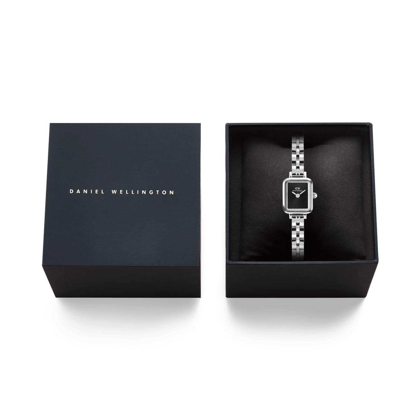 Daniel Wellington - Quadro Mini Arch 3-link Onyx Sunray Silver