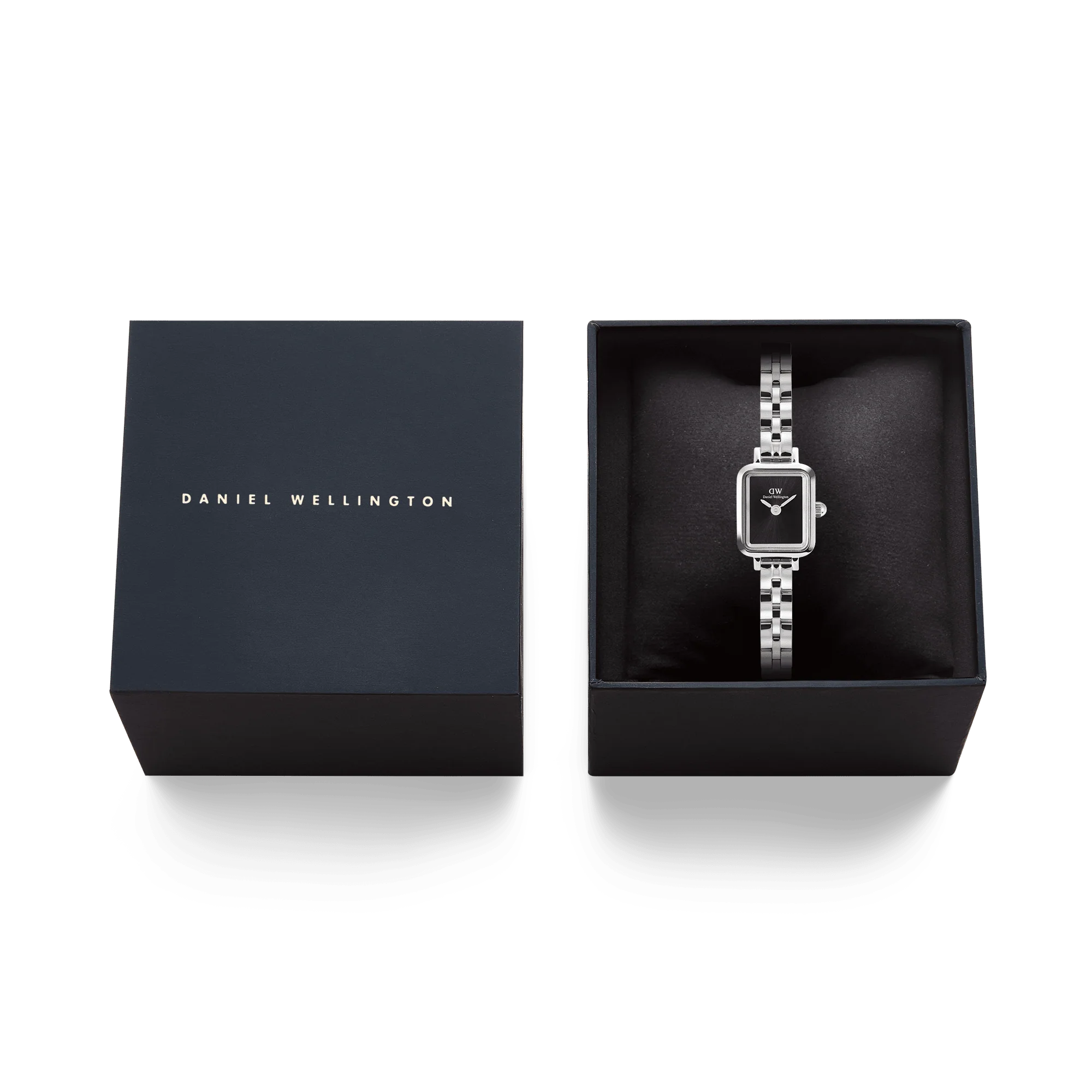 Daniel Wellington - Quadro Mini Arch 3-link Onyx Sunray Silver