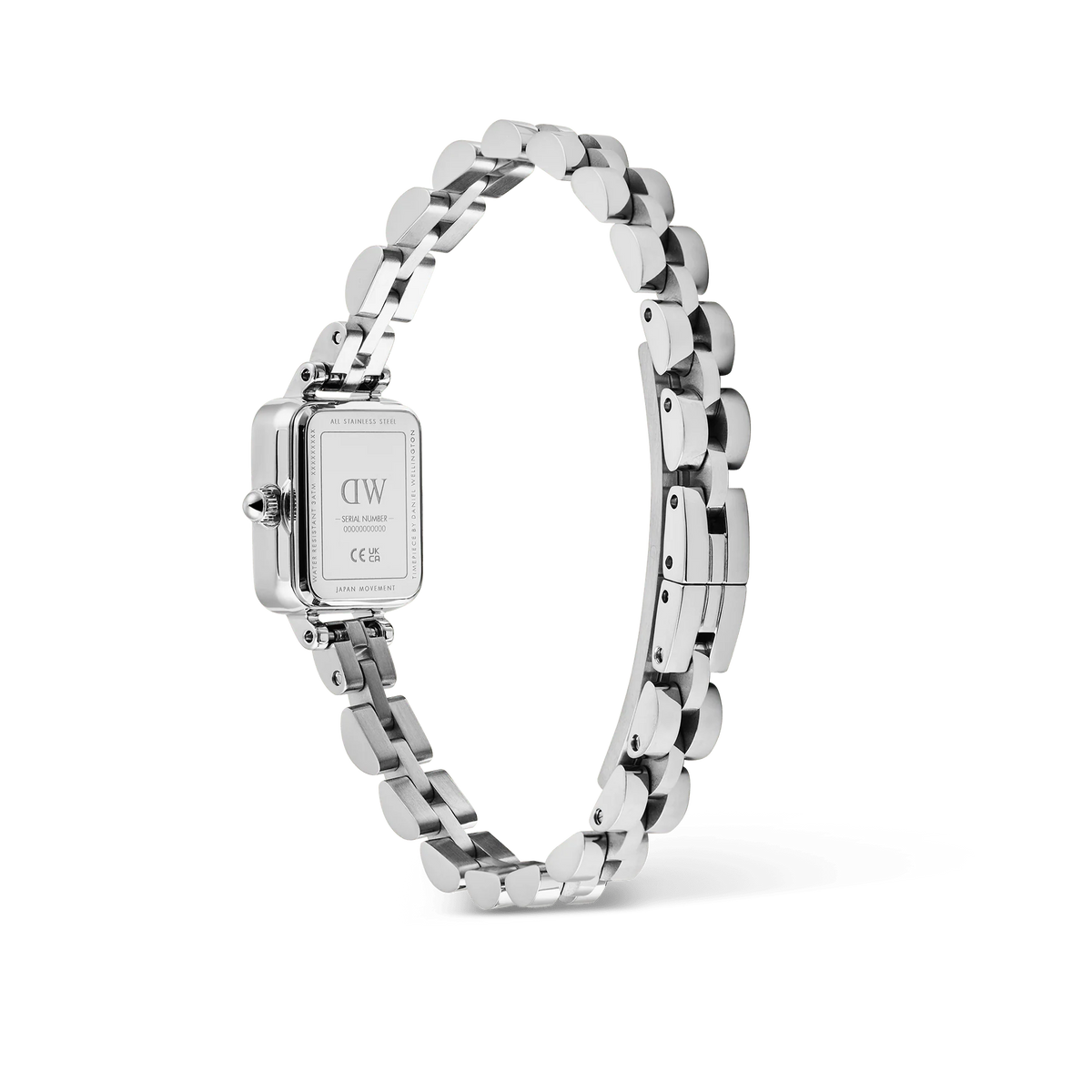 Daniel Wellington - Quadro Mini Arch 3-link White Sunray Silver